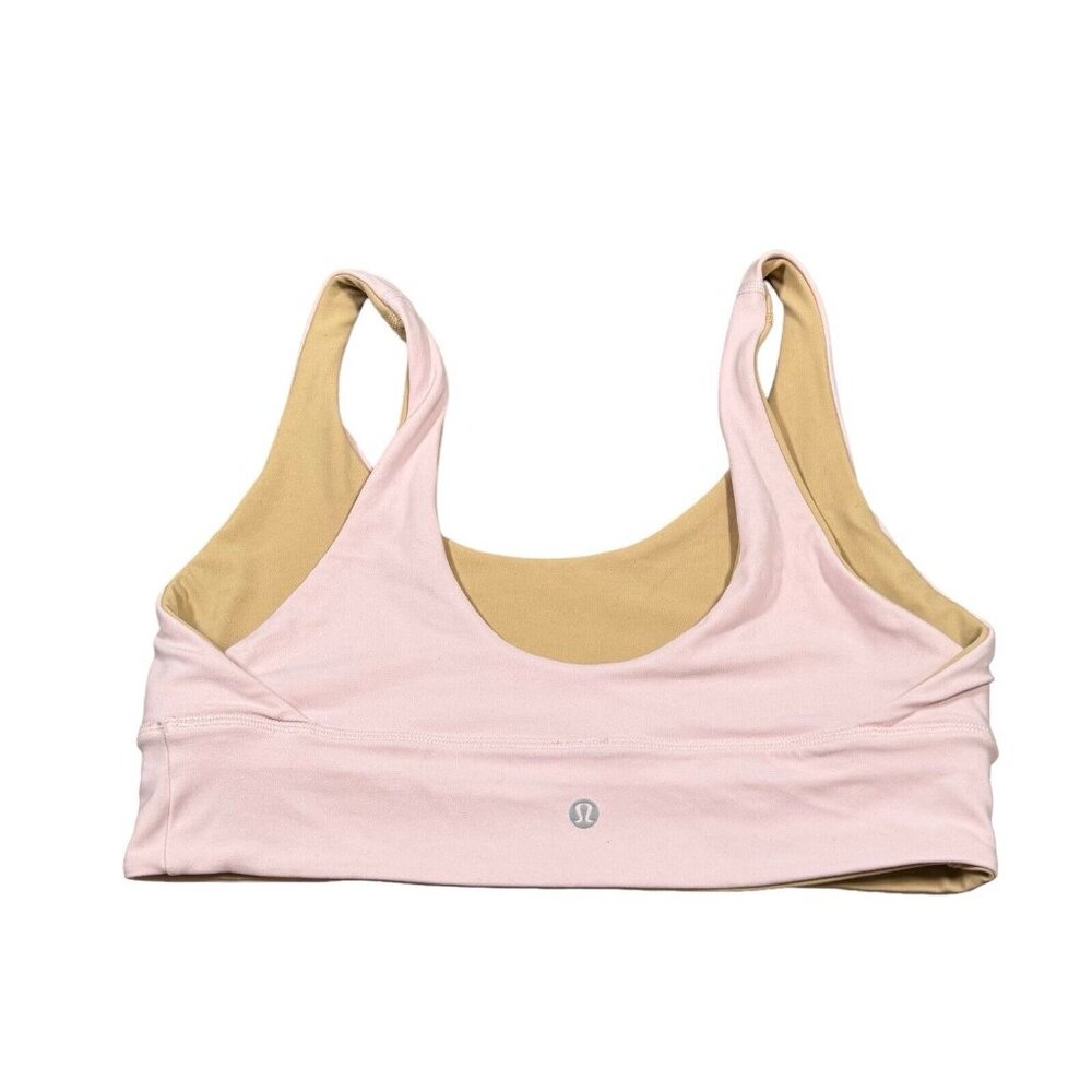 Lululemon Athletica Pink and Tan Sports Bra